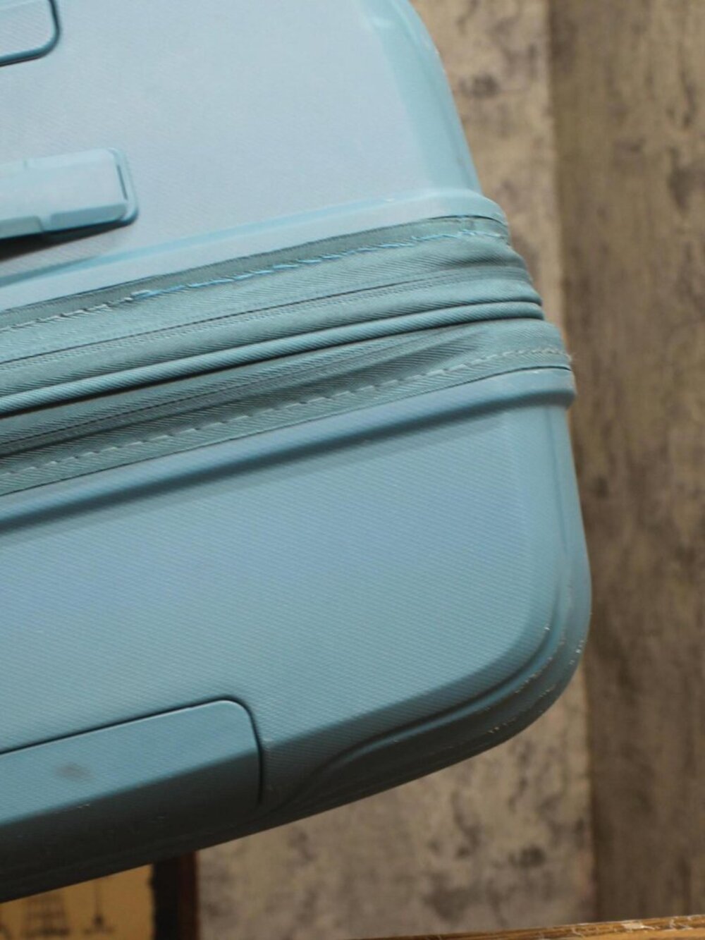 Delsey Paris Dune Hardside Spinner Suitcase Luggage Teal Blue 31" Large Check In - Picture 6 of 12